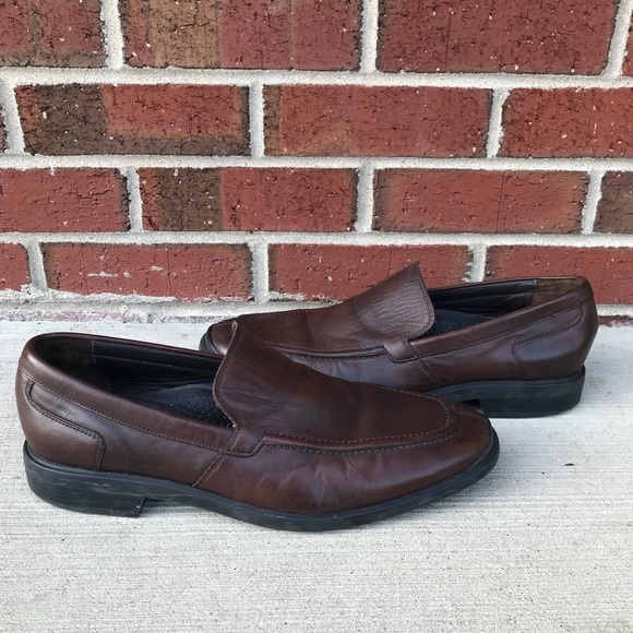 Cole Haan Brown Leather Venetian Loafers 10